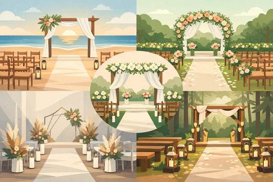 12 Wedding Aisle Decor Examples for Every Style