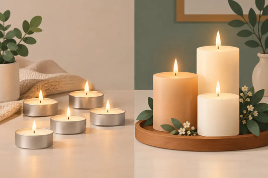 Tea Lights vs Pillar Candles for Every Occasion