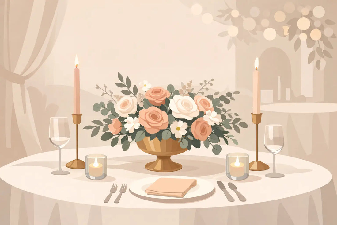 How to Style Wedding Centrepieces