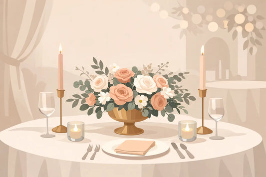 How to Style Wedding Centrepieces