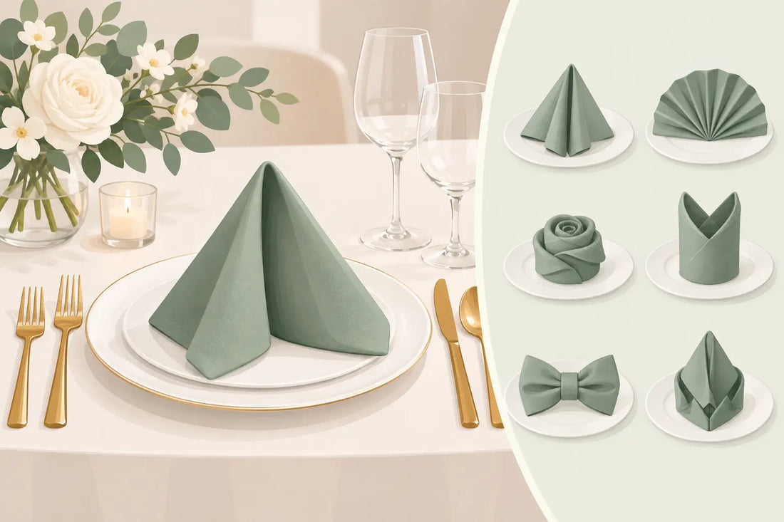 Wedding Napkin Folding Guide for Beautiful Tables