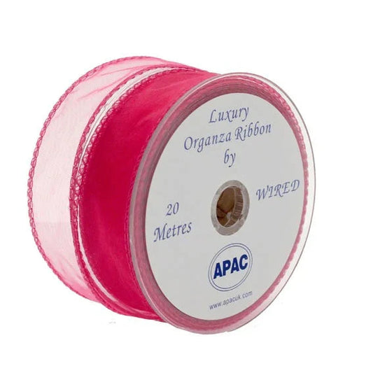 Shocking Pink Chiffon Ribbon (30mm)