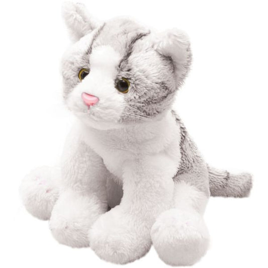 Yomiko Sitting Grey Tabby Cat
