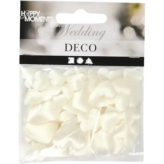 White heart-shaped wedding confetti for table decor, perfect for luxury wedding celebrations and events