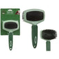 Crufts Soft Grip Double Bristle/slicker Brush On Blister Card