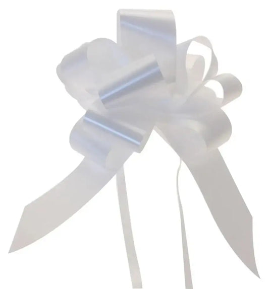 White Single Pull Bow 50mm