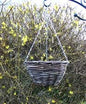 12 inch Round Rattan Hanging Basket
