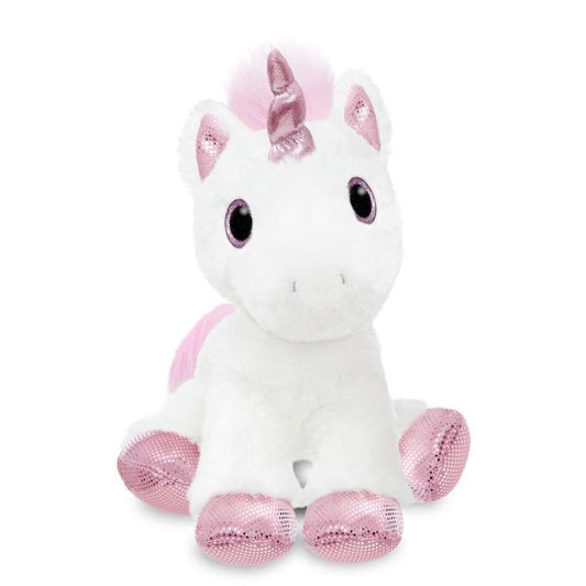 Sparkle Tales Princess Unicorn 12 Inch (white) Soft Toy By Aurora - Bristow Direct 