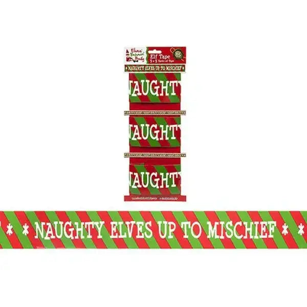 Pack of 3 Elf Design Printed Tape (3yards x 8cm)