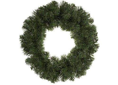 Lush green artificial Christmas wreath for festive home décor and holiday gifting
