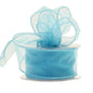 50mm x 20m Baby Blue Wired Chiffon Ribbon