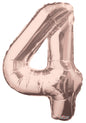 34&quot;  Number Balloon - 4 - Rose Gold