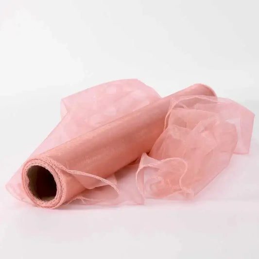 40cm x 9m Rose Gold Organza Roll