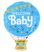 Blue Welcome Baby Hot Air Balloon