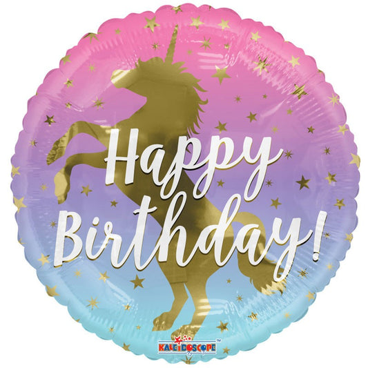 18&quot; Birthday Unicorn Balloon