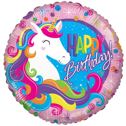 18&quot; Birthday Classic Unicorn Balloon
