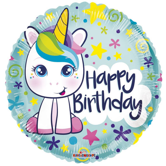 18&quot; Birthday Cute Unicorn Balloon
