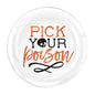 Pick your Poison Plastic Plates (19cm - 4 Plates)
