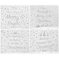 Silver Glitter Xmas Placemats Set of 4