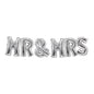 Mr &amp; Mrs Silver Balloon Bouquet