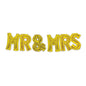 Mr &amp; Mrs Gold Balloon Bouquet