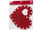 Heart Shaped Felt Placemat and Coaster Set in Bag with Header Card