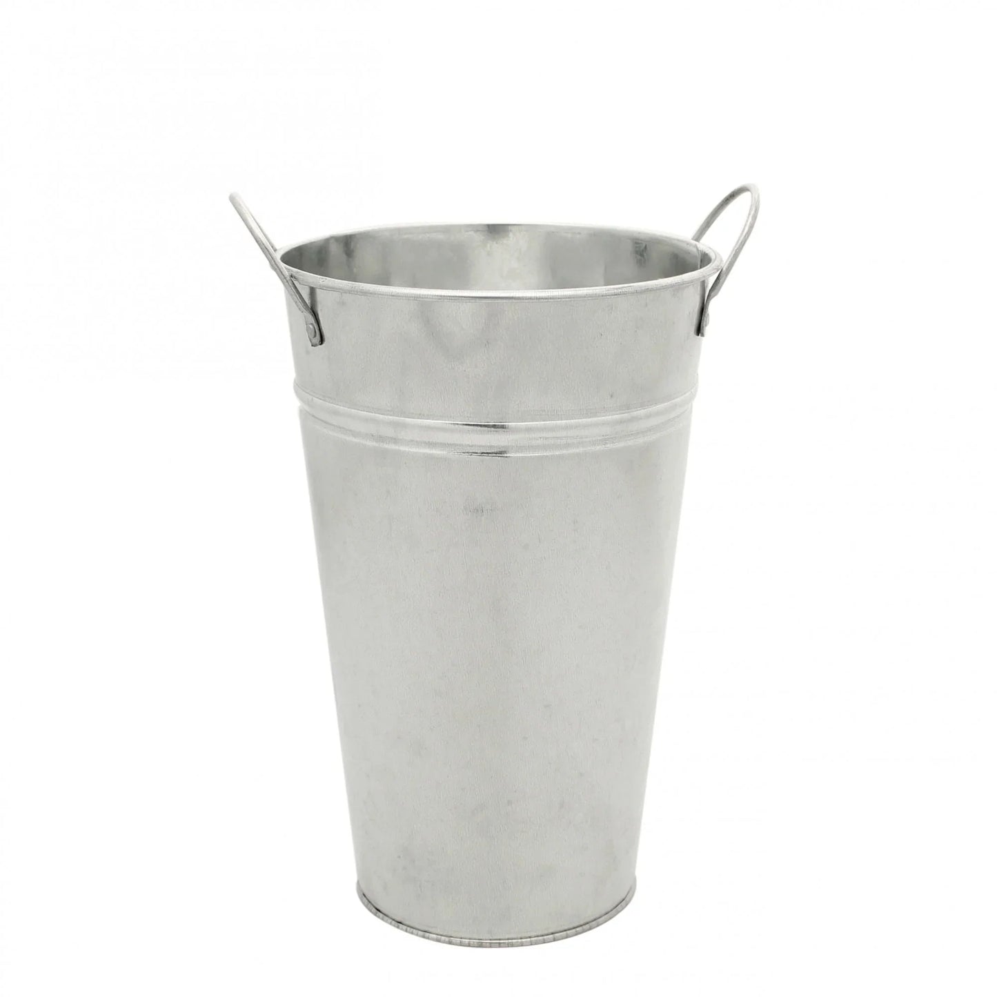 Galvanised Vase 25cm