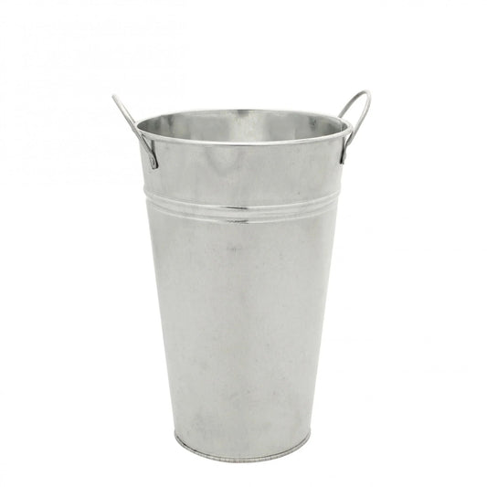 Galvanised Vase 25cm