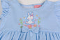 Sweet Elegance Chambray Lined Bunny Dress with Pant and Headband (1-2 Years)
