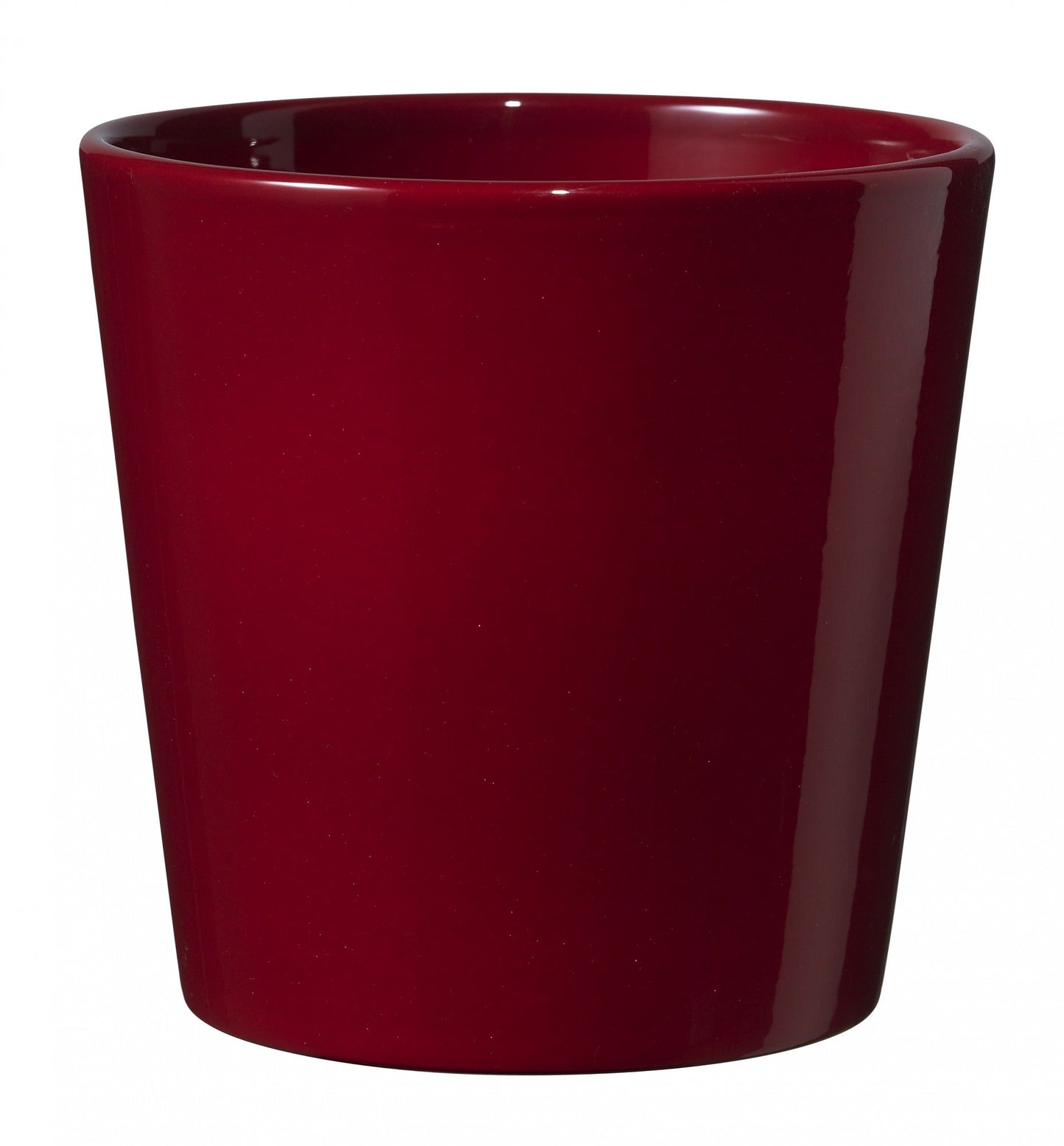 16cm Shiny Bordeaux Dallas Ceramic Pot