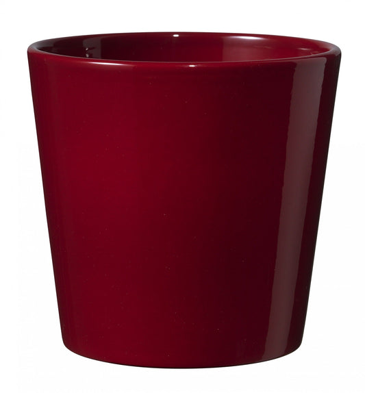 16cm Shiny Bordeaux Dallas Ceramic Pot