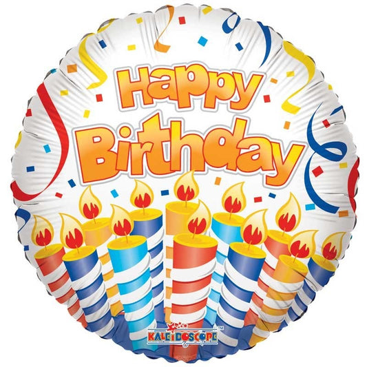 Happy Birthday Balloon Candles