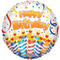 18&quot; Happy Birthday Candles Balloon
