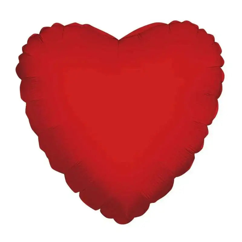 36 Inch Packaged Plain Red Heart  Balloon