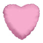 Inflated Baby Pink Heart Balloon with Cup and Stick (9 inch)