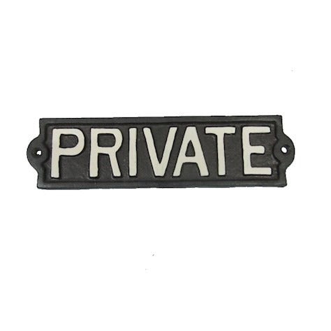 Discover the Private Garden Sign at Bristow Direct