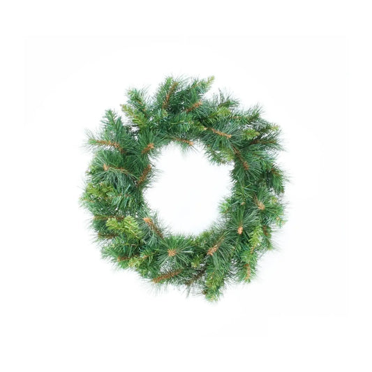 Lush green pine wreath for festive home décor, perfect for Christmas or seasonal gifting