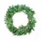 Lush green pine wreath for festive home décor and seasonal celebrations