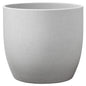 Modern light grey textured ceramic planter pot for indoor home décor