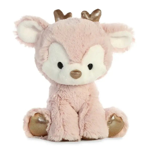 Plush Pink Reindeer 8 Inch