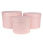 Pale Pink Hat Box (Set of 3  19.5cm)