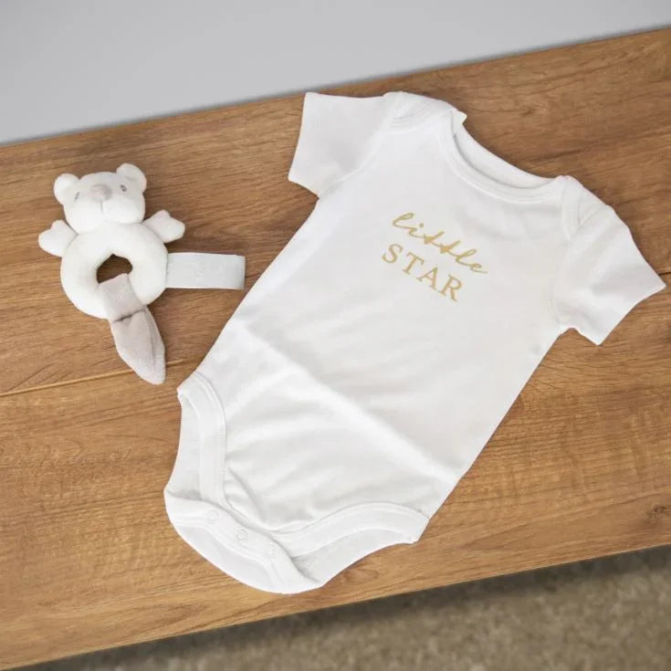 Bambino Baby Suit &amp; Rattle Set