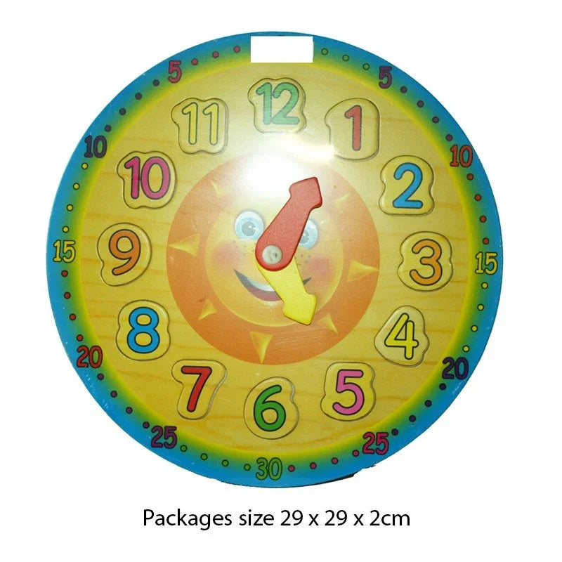 Wooden Puzzle Clock 28cm