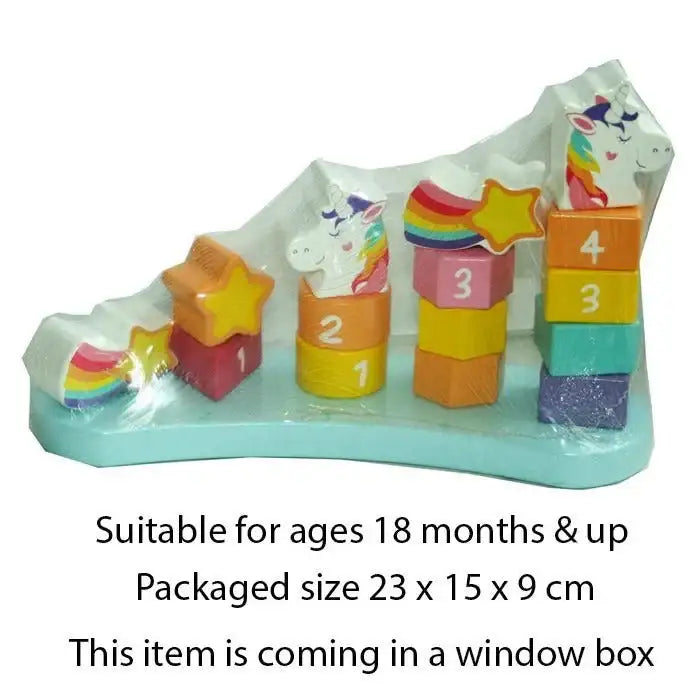 Unicorn Wood Stacking Numbers