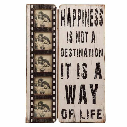 LRG HAPPINESS IS A WAY OF LIFE FRAME