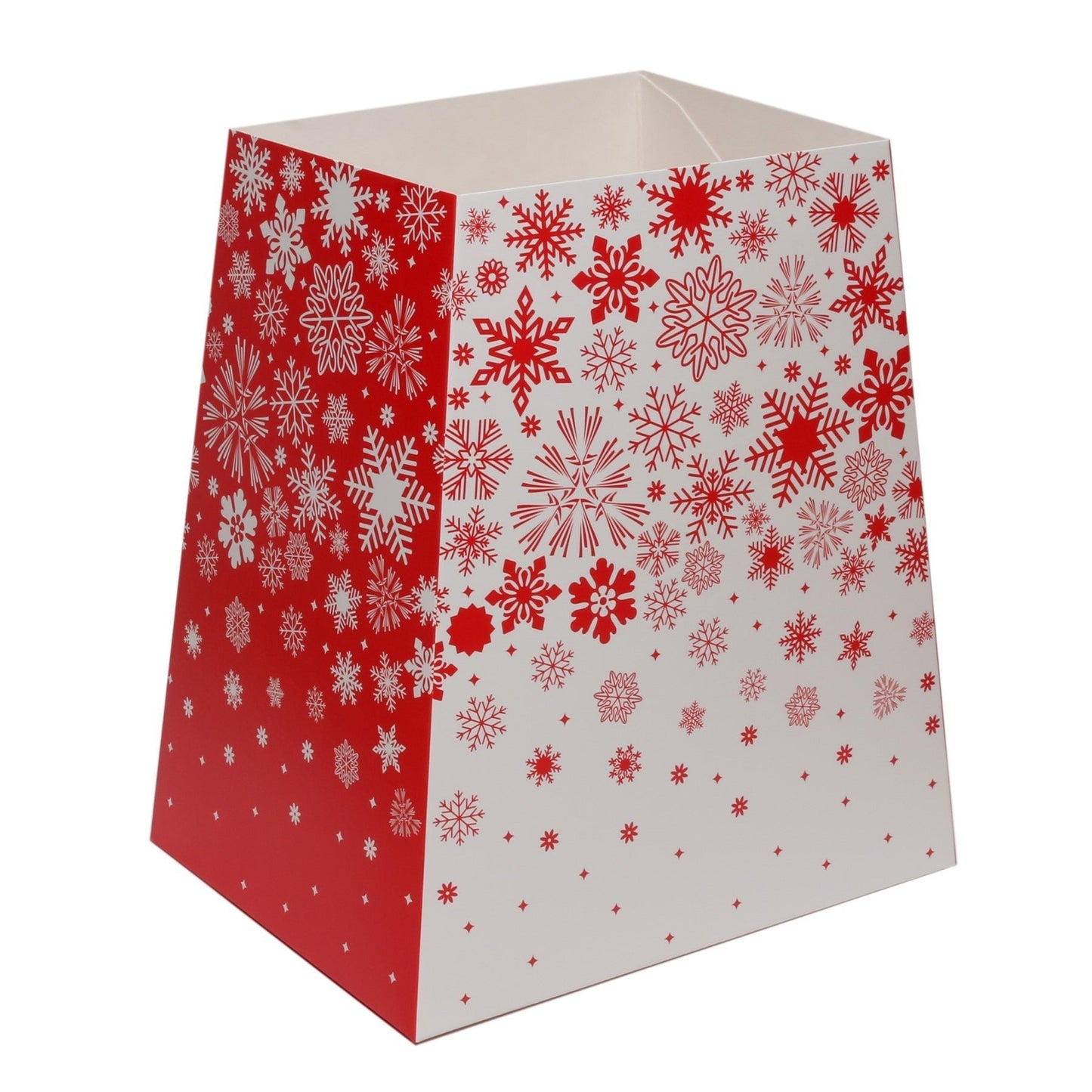 Red and White Snowflakes Gift Box  (19 x 12 x 9cm)