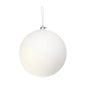 White Glitter Shatterproof Bauble (x1) (20cm)