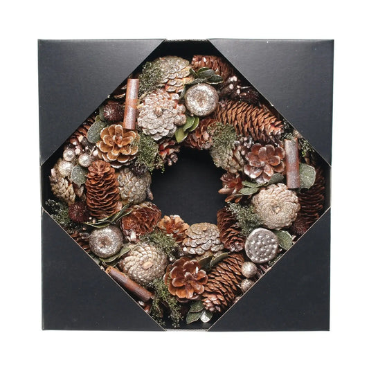 Woodland Gold Glitter Wreath