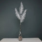 Glitter 3 fern leaf Silver stem