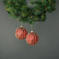 Freya Rose 10cm Glass Bauble Red (Set of 4)